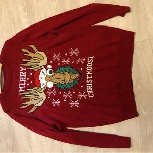 Festive Red Christmas Sweater
